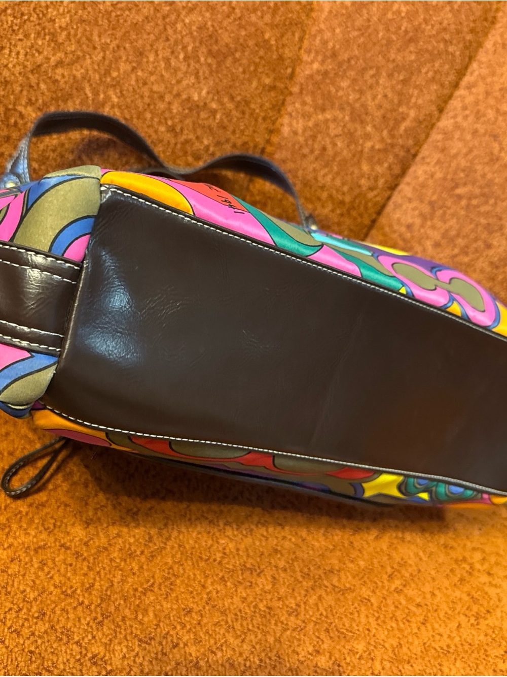 Coach Poppy"Pop C"  Glam Shoulder Bag  Vibrant MultiColor - Picture 2 of 14